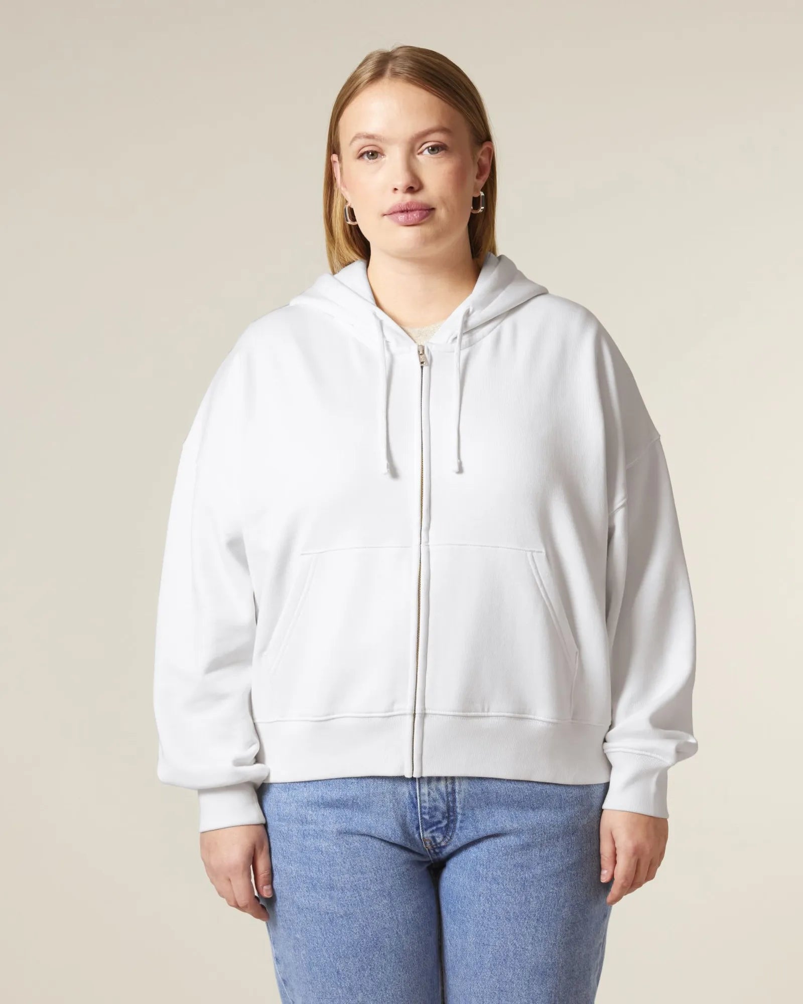 Bluza z kapturem rozpinana z bawełny organicznej Stanley/Stella Ida z nadrukiem - 2
