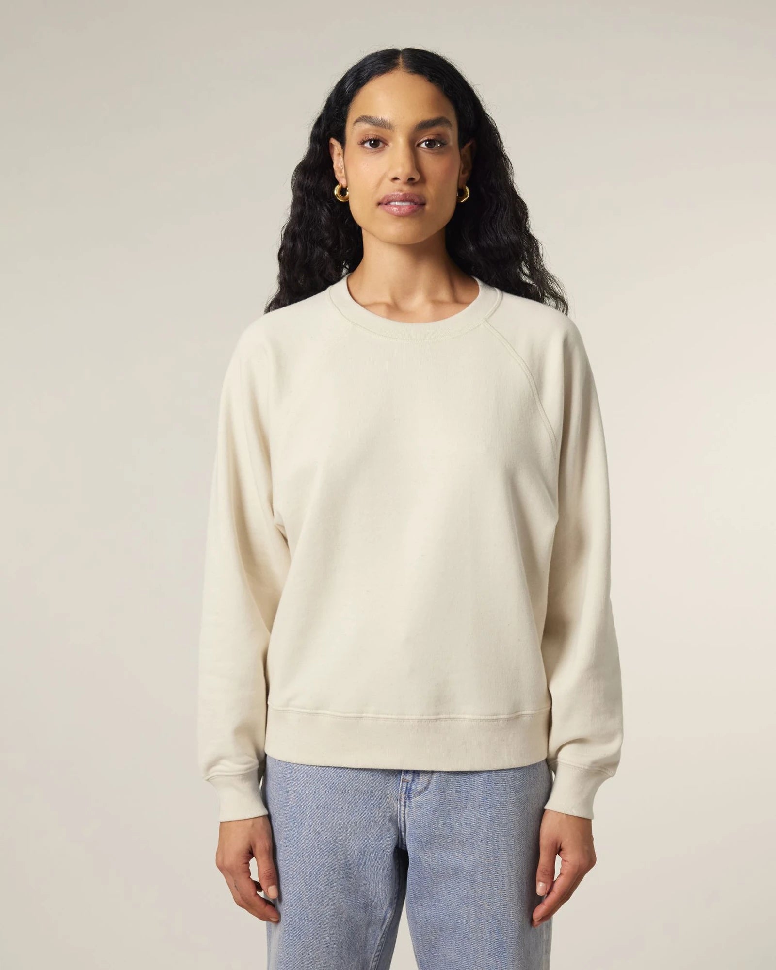 Bluza z okrągłym dekoltem z bawełny organicznej Stella Clara z nadrukiem - 3