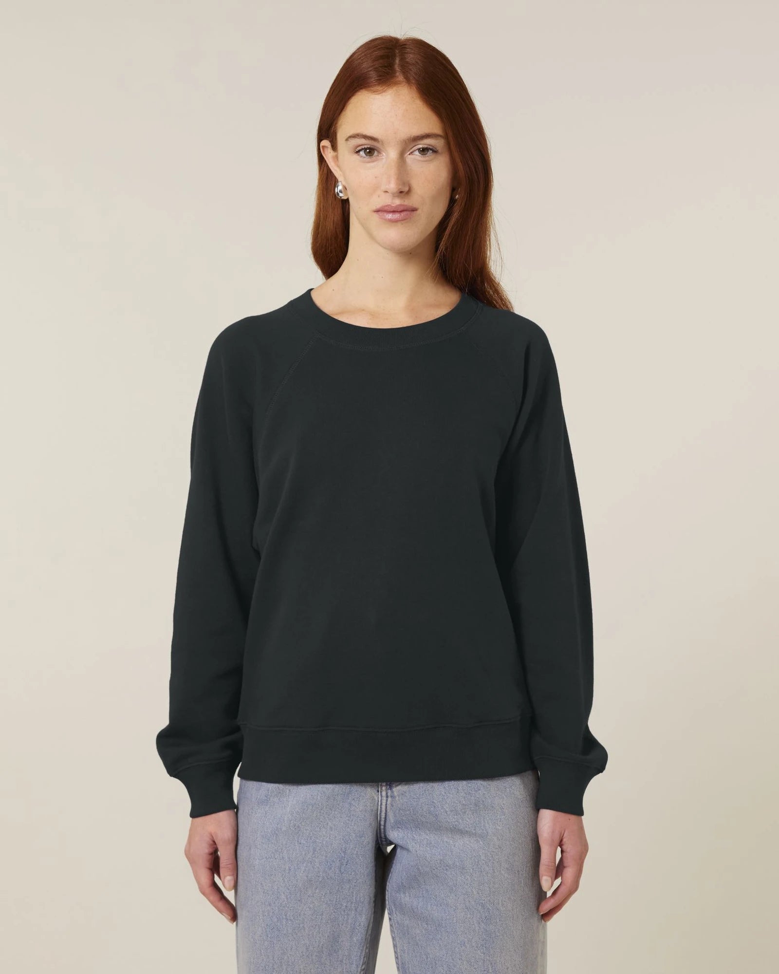 Bluza z okrągłym dekoltem z bawełny organicznej Stella Clara z nadrukiem - 1