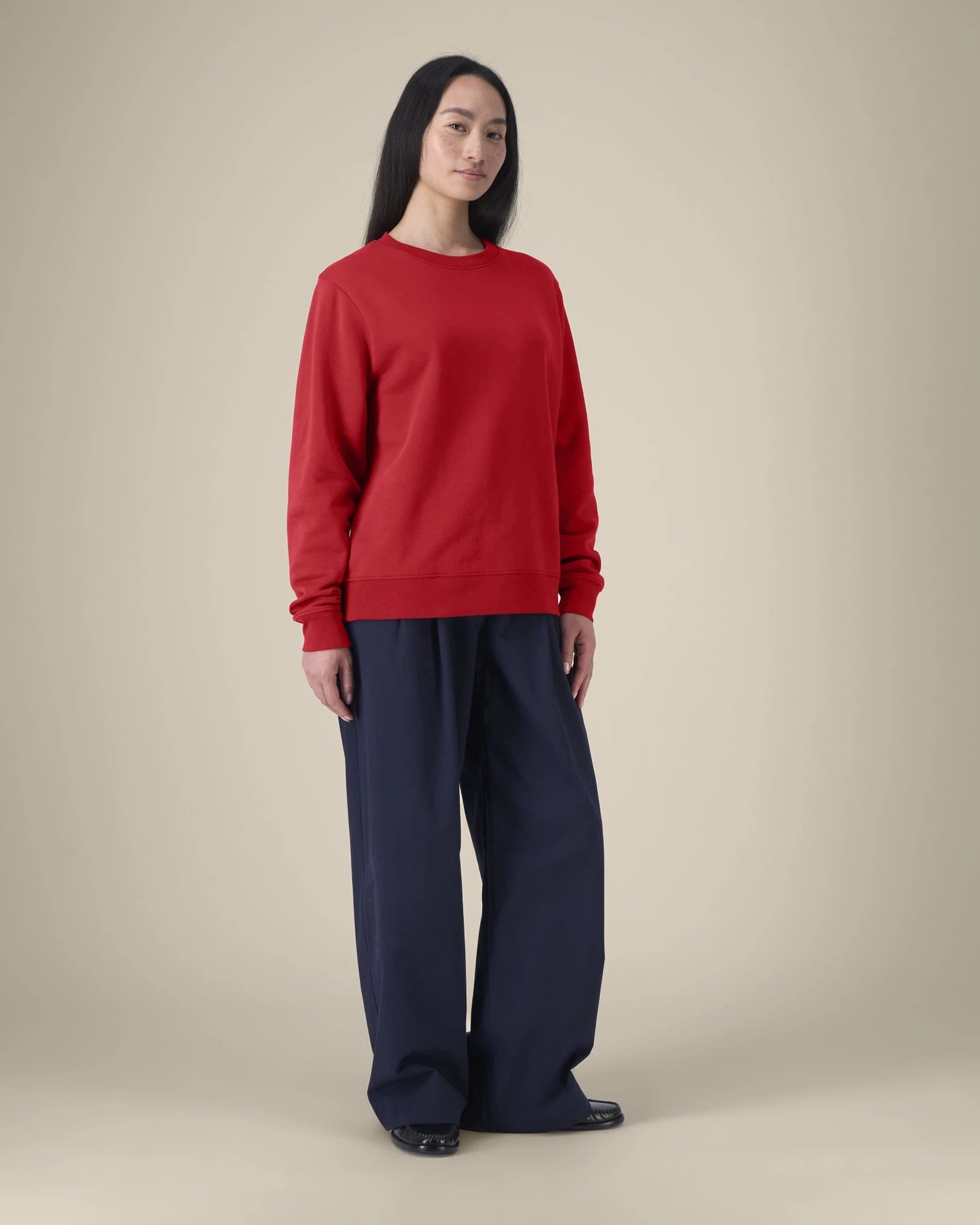 Bluza damska Stanley/Stella Thinker z bawełny z recyklingu z nadrukiem - Czerwony