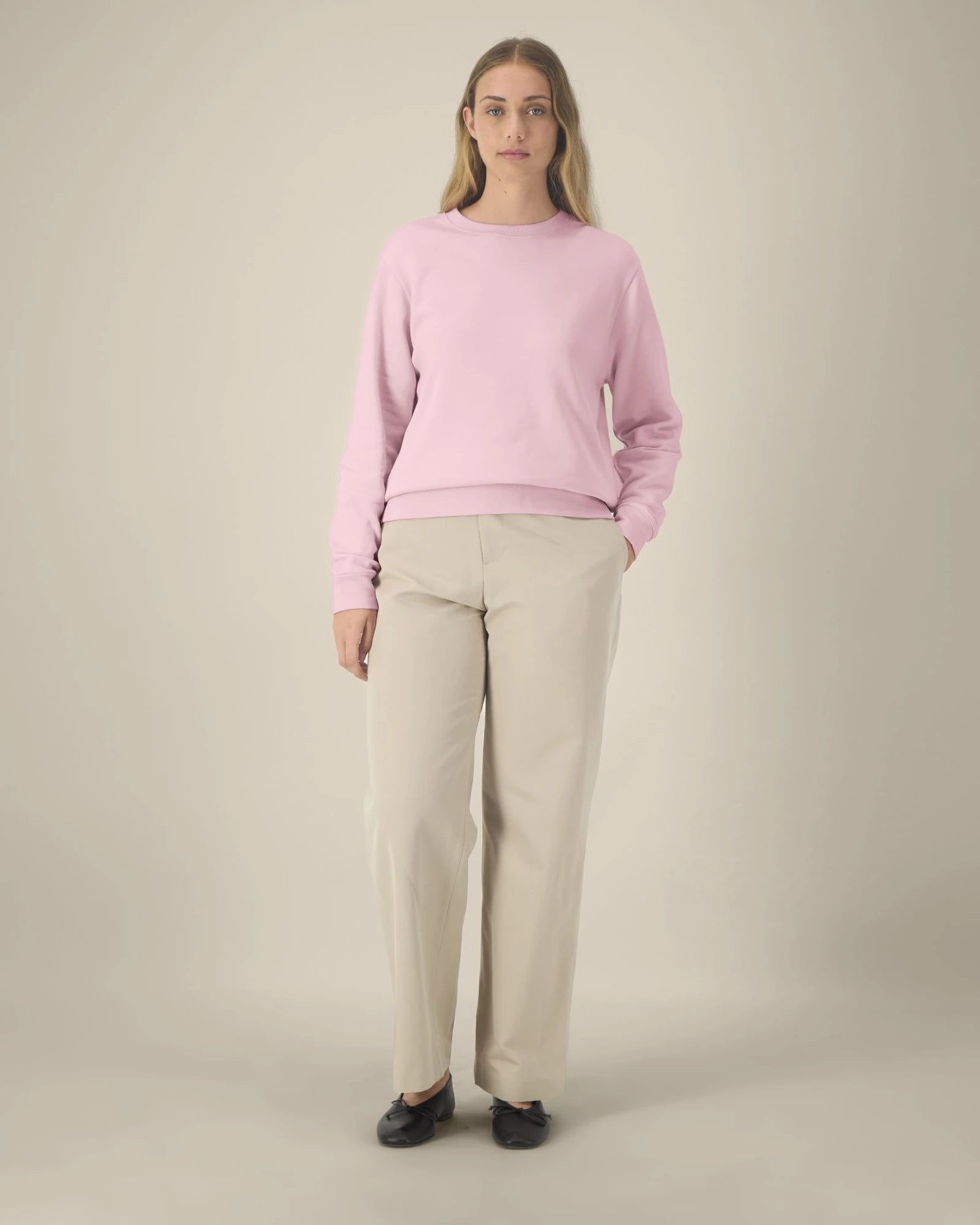 Bluza damska Stanley/Stella Thinker z bawełny z recyklingu z nadrukiem - Bawełniany róż