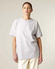 Koszulka unisex z bawełny organicznej Stanley/Stella Freestyler z nadrukiem - Chłodny szary melanż