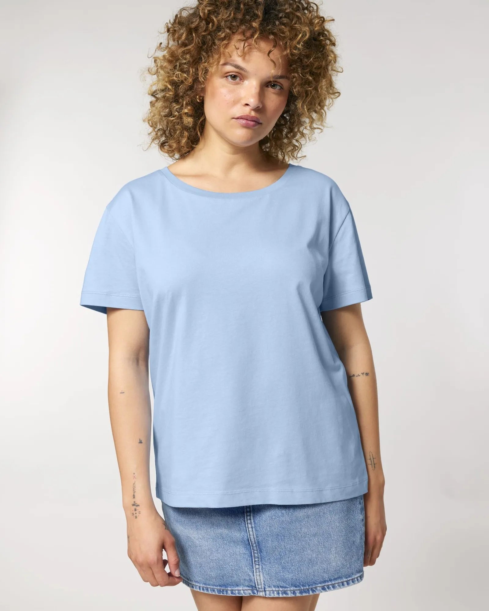 Koszulka damska z bawełny organicznej Stanley/Stella Serena z nadrukiem - Blue Soul