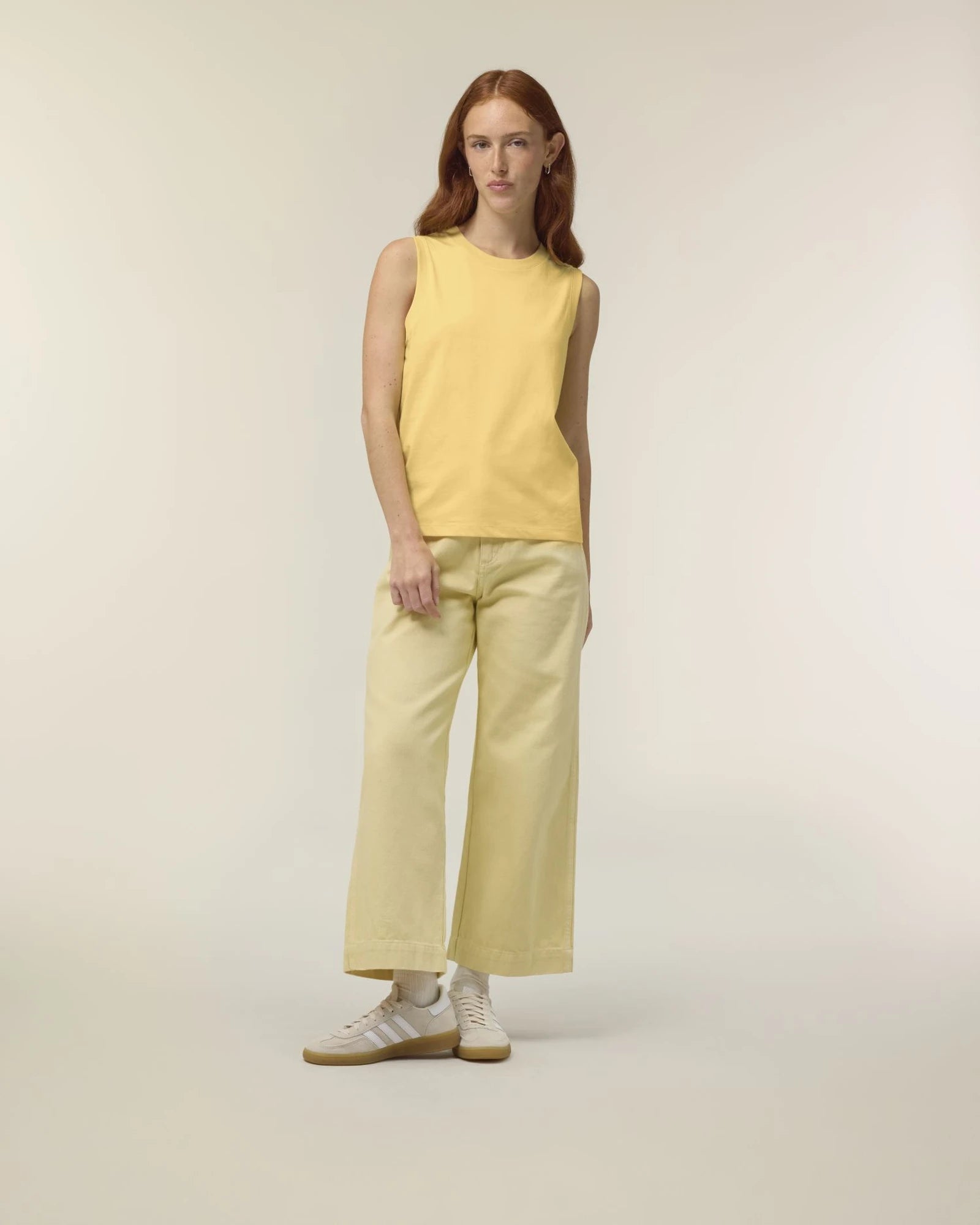 Koszulka damska bez rękawów Stanley/Stella Mia z nadrukiem - Viva Yellow