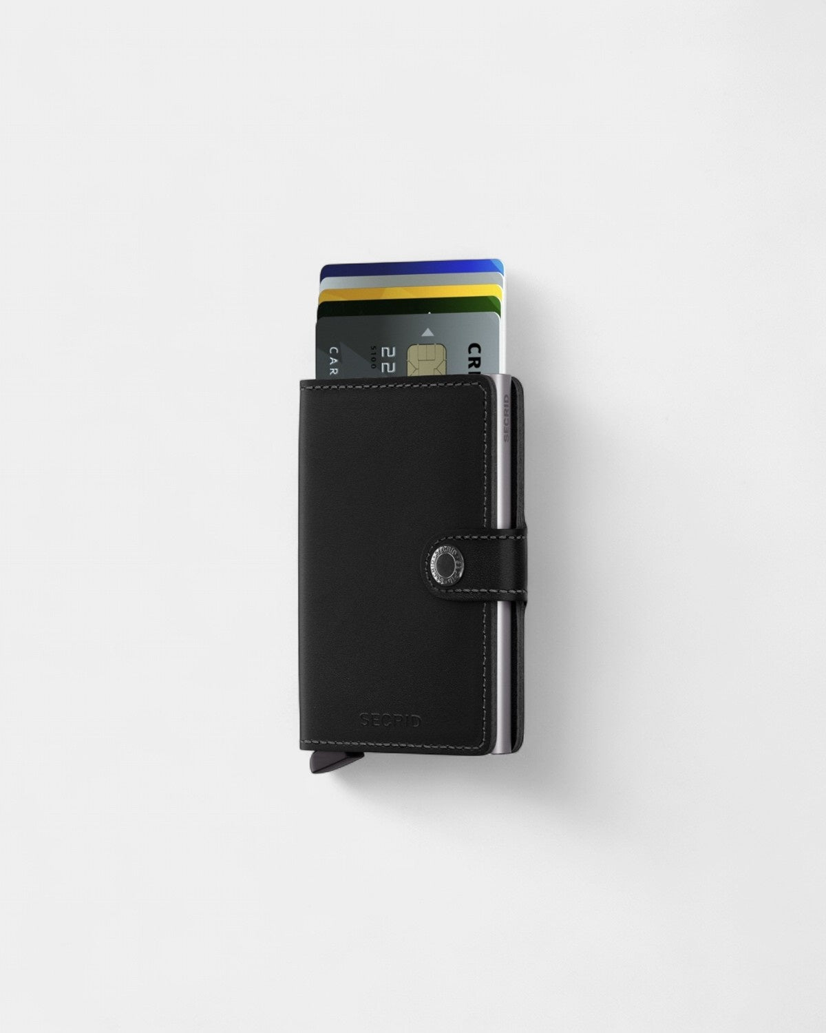 Etui na karty Miniwallet ze skóry z logo - 18
