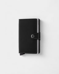 Etui na karty Miniwallet ze skóry z logo - 19