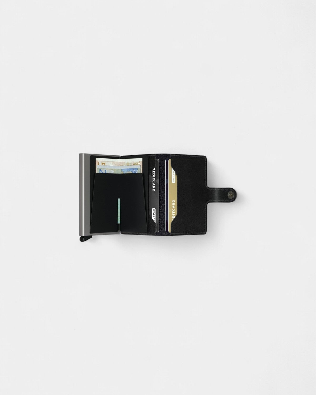 Etui na karty Miniwallet ze skóry z logo - 17