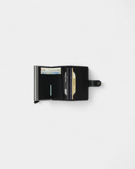 Etui na karty Miniwallet ze skóry z logo - 17