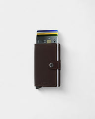 Etui na karty Miniwallet ze skóry z logo - 15