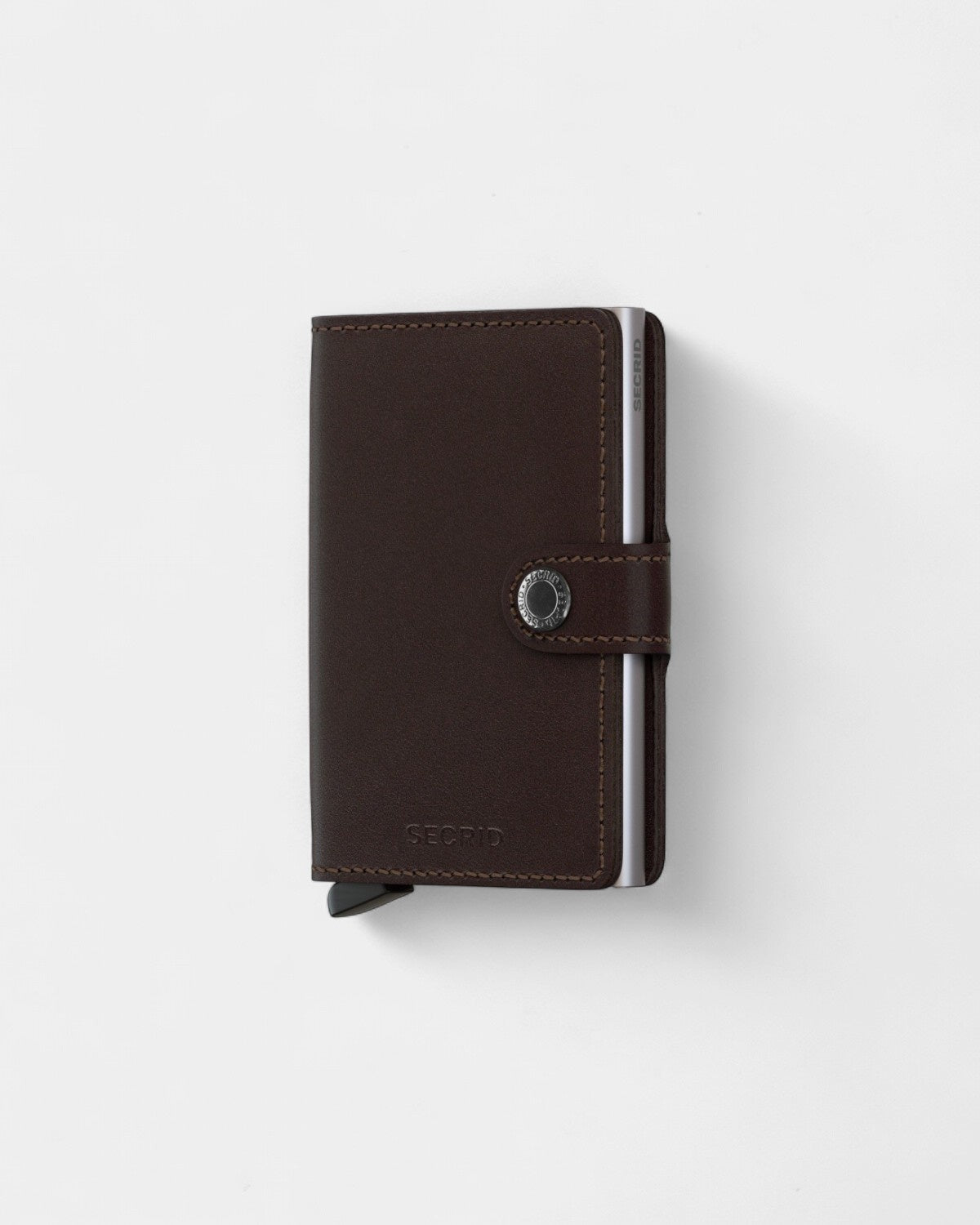 Etui na karty Miniwallet ze skóry z logo - 14