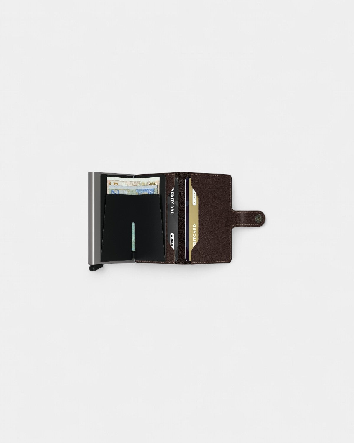 Etui na karty Miniwallet ze skóry z logo - 12