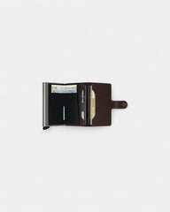 Etui na karty Miniwallet ze skóry z logo - 12