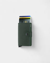 Etui na karty Miniwallet ze skóry z logo - 9