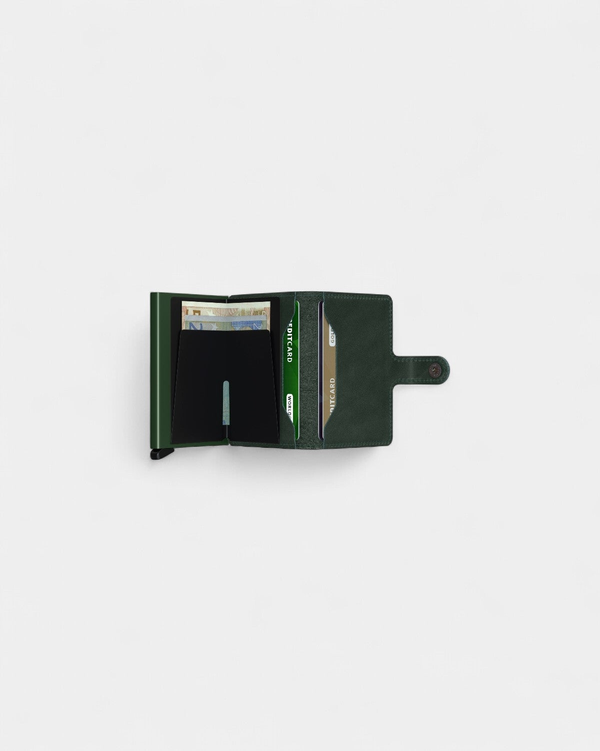 Etui na karty Miniwallet ze skóry z logo - 10