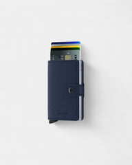 Etui na karty Miniwallet ze skóry z logo - 4