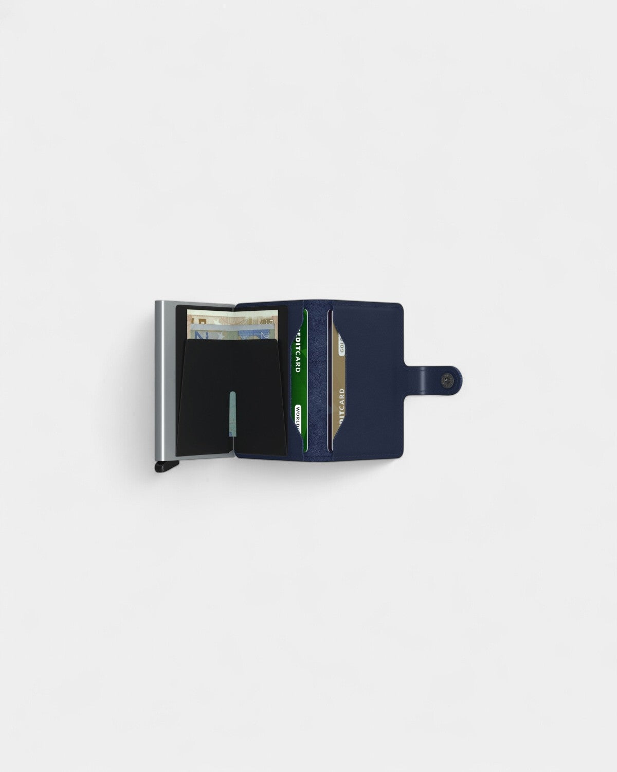 Etui na karty Miniwallet ze skóry z logo - 7