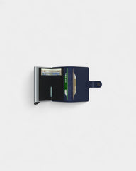 Etui na karty Miniwallet ze skóry z logo - 7