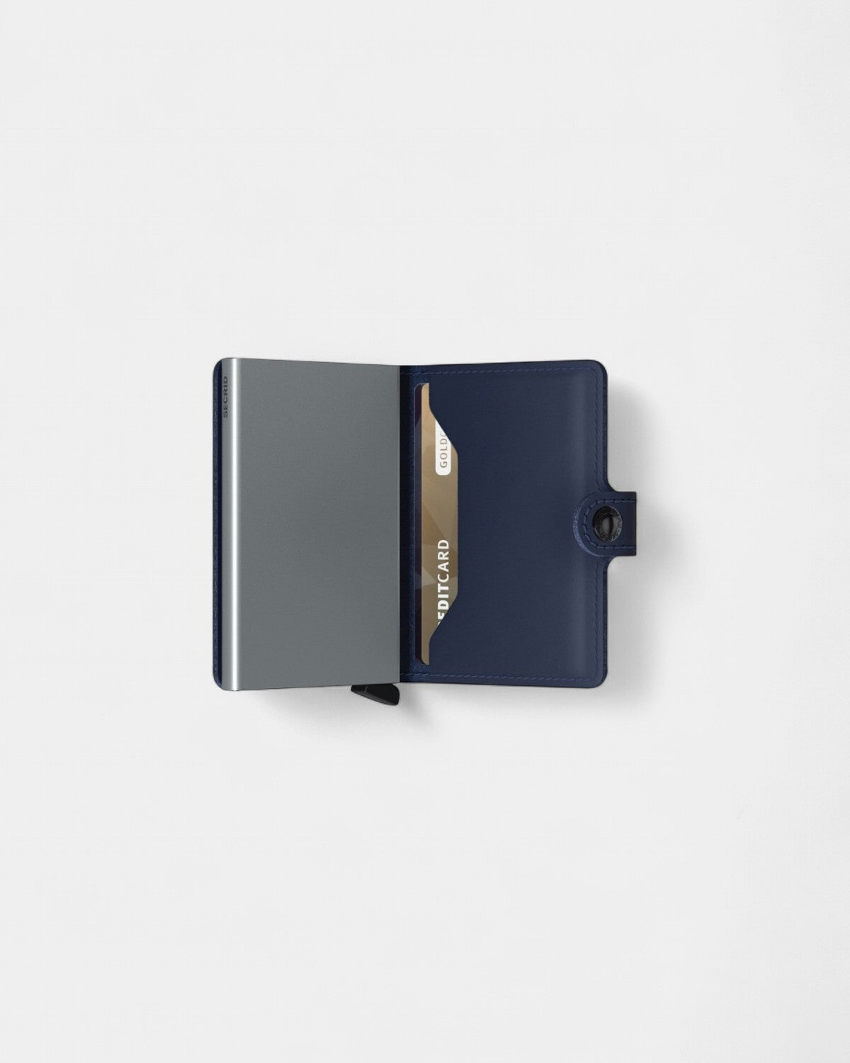 Etui na karty Miniwallet ze skóry z logo - 6