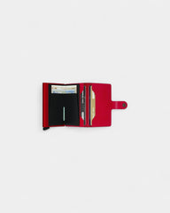 Etui na karty Miniwallet ze skóry z logo - 3