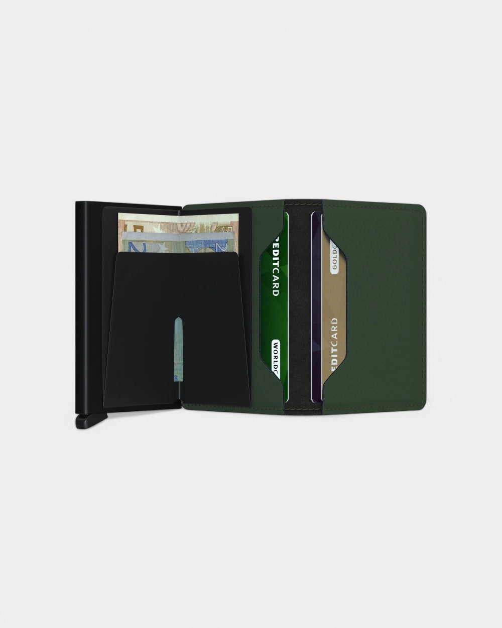Portfel Slimwallet ze skóry z logo - 18