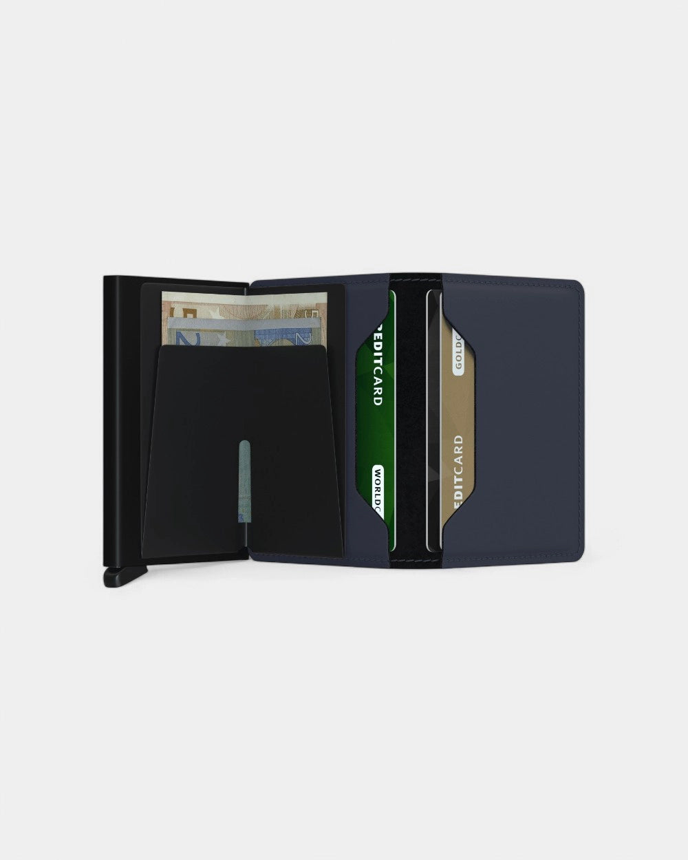 Portfel Slimwallet ze skóry z logo - 22