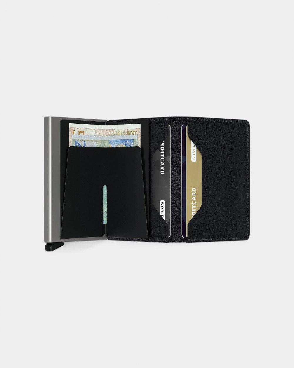 Portfel Slimwallet ze skóry z logo - 27