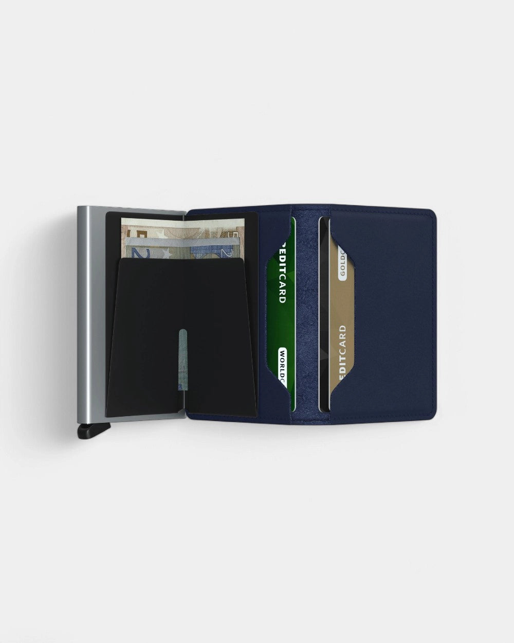 Portfel Slimwallet ze skóry z logo - 34
