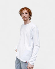 Męski T-shirt z długim rękawem z nadrukiem - 1