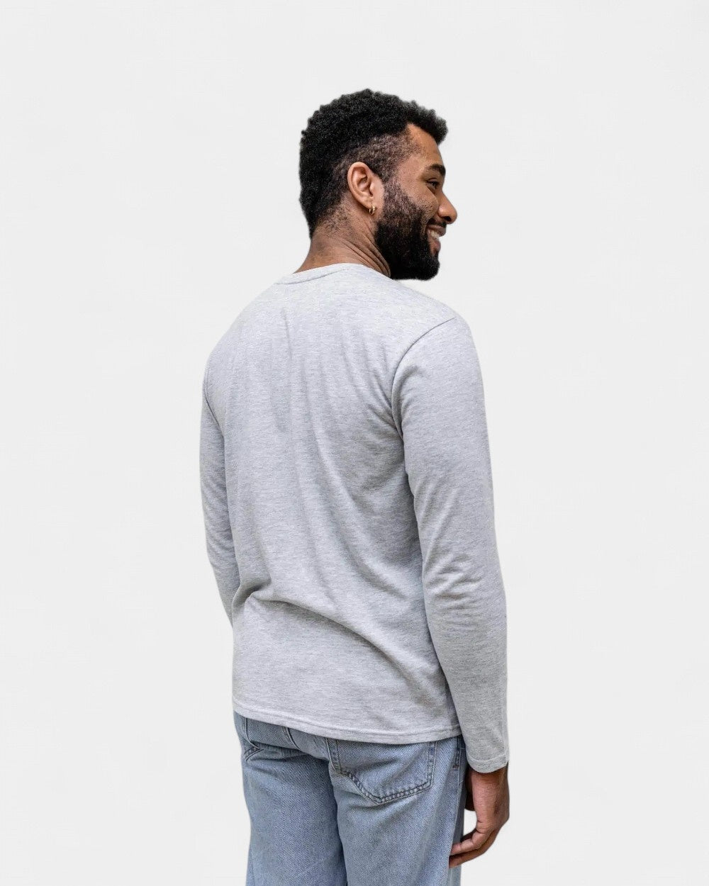 Męski T-shirt z długim rękawem z nadrukiem - 9