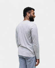 Męski T-shirt z długim rękawem z nadrukiem - 9