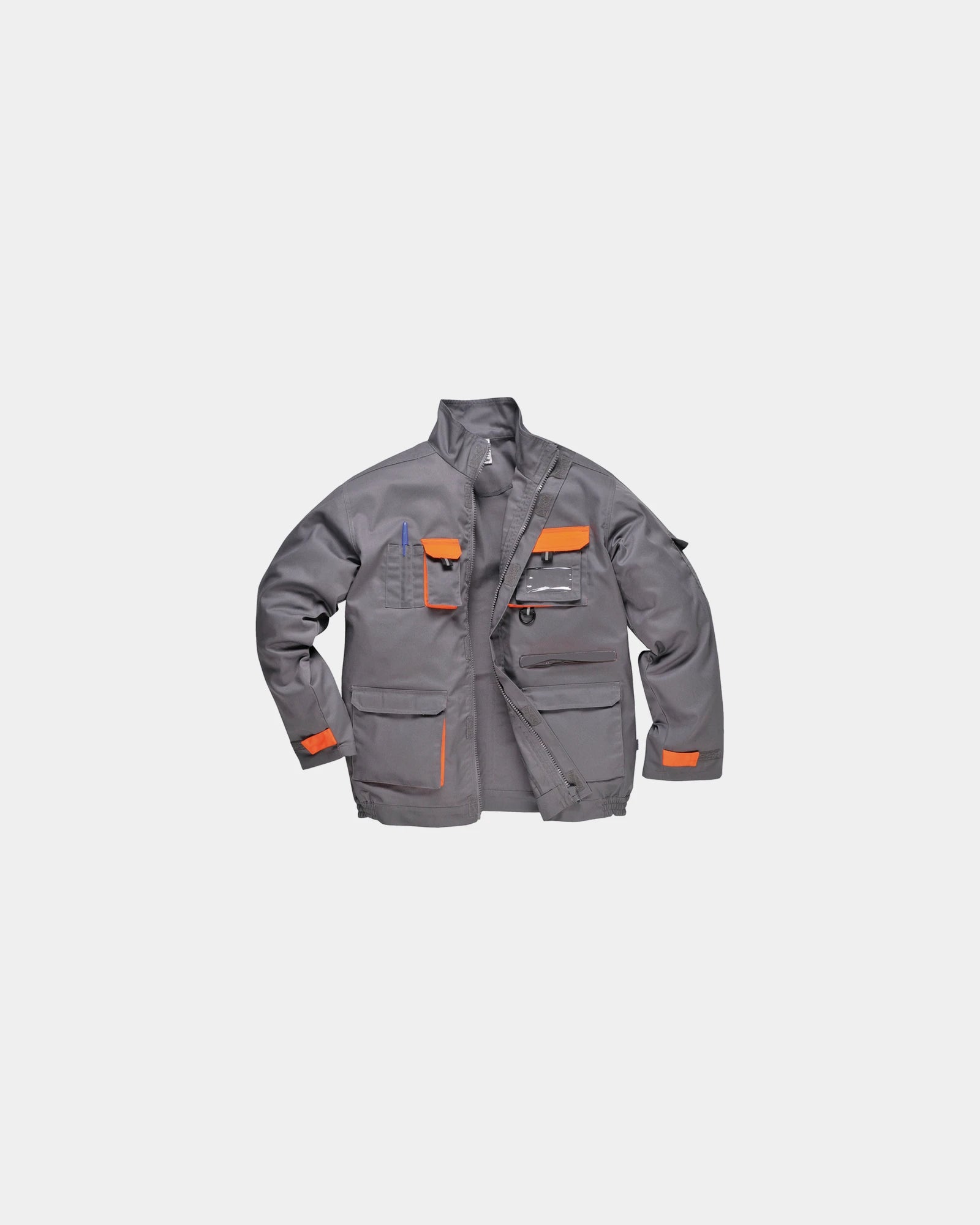 Bluza robocza wielokieszeniowa Texo Contrast z nadrukiem - Szary
