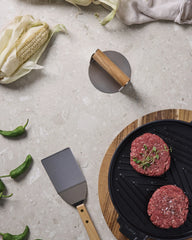 Prasa do smash burgerów ze stali nierdzewnej Vinga Paso z grawerem - 5