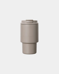 Kubek ze stali nierdzewnej z recyklingu Vinga Nagano 350 ml z nadrukiem - Écru