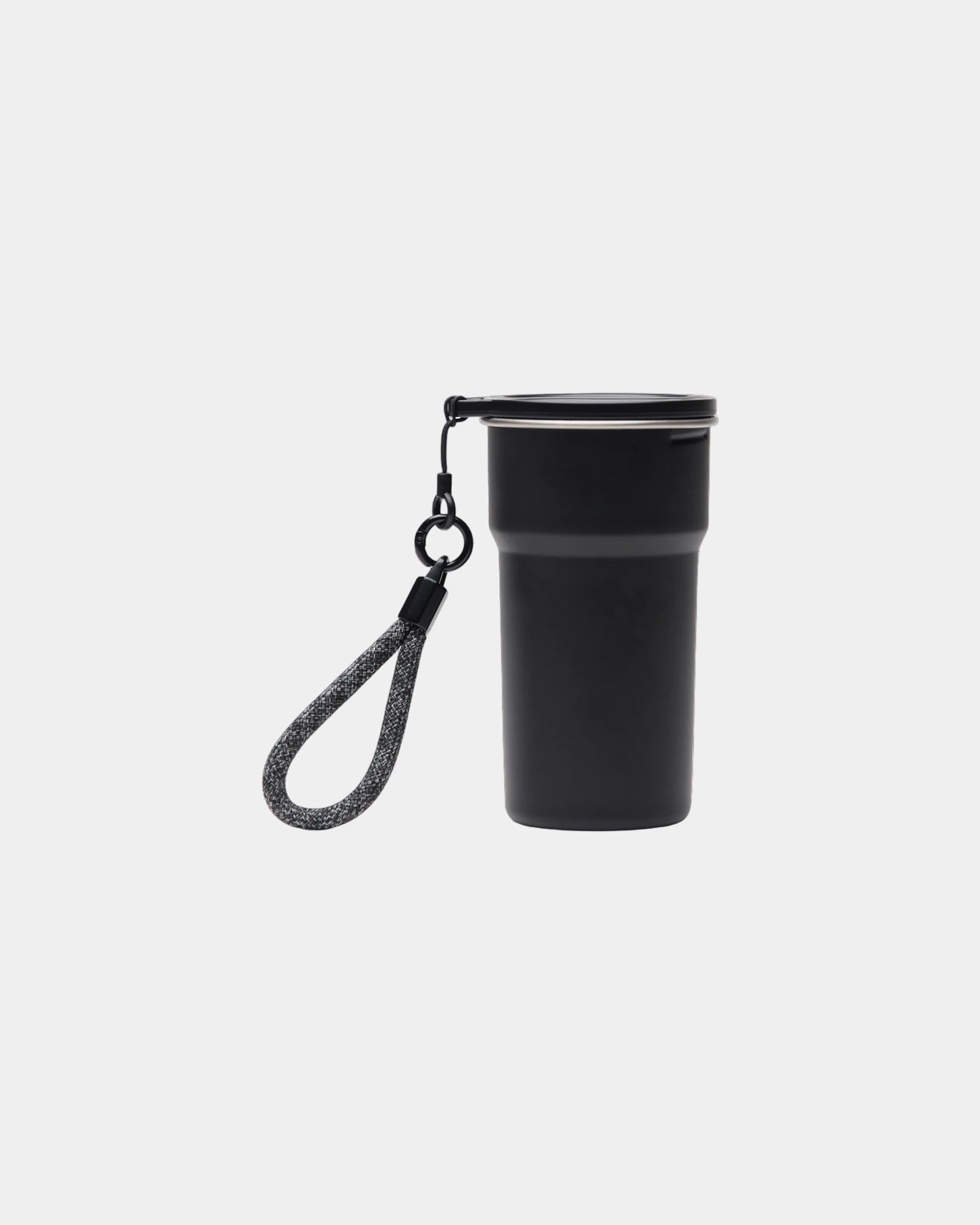 Zestaw 4 kubków ze stali nierdzewnej z recyklingu Vinga 250 ml z nadrukiem - Czarny
