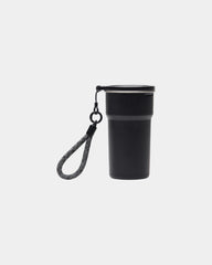 Zestaw 4 kubków ze stali nierdzewnej z recyklingu Vinga 250 ml z nadrukiem - Czarny