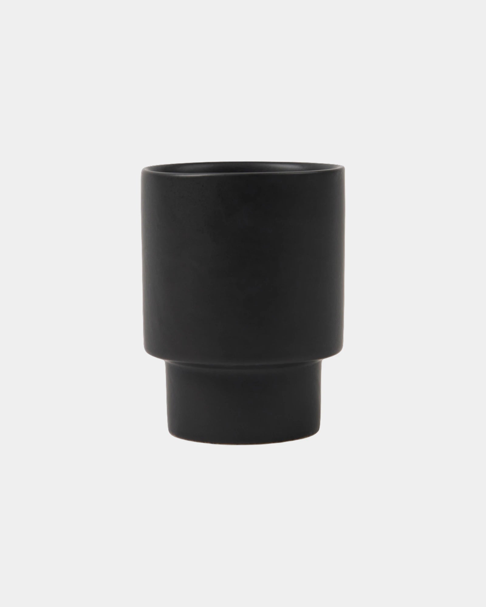 Kubek ceramiczny z gliny z recyklingu Vinga Nagano 250 ml z nadrukiem - Czarny