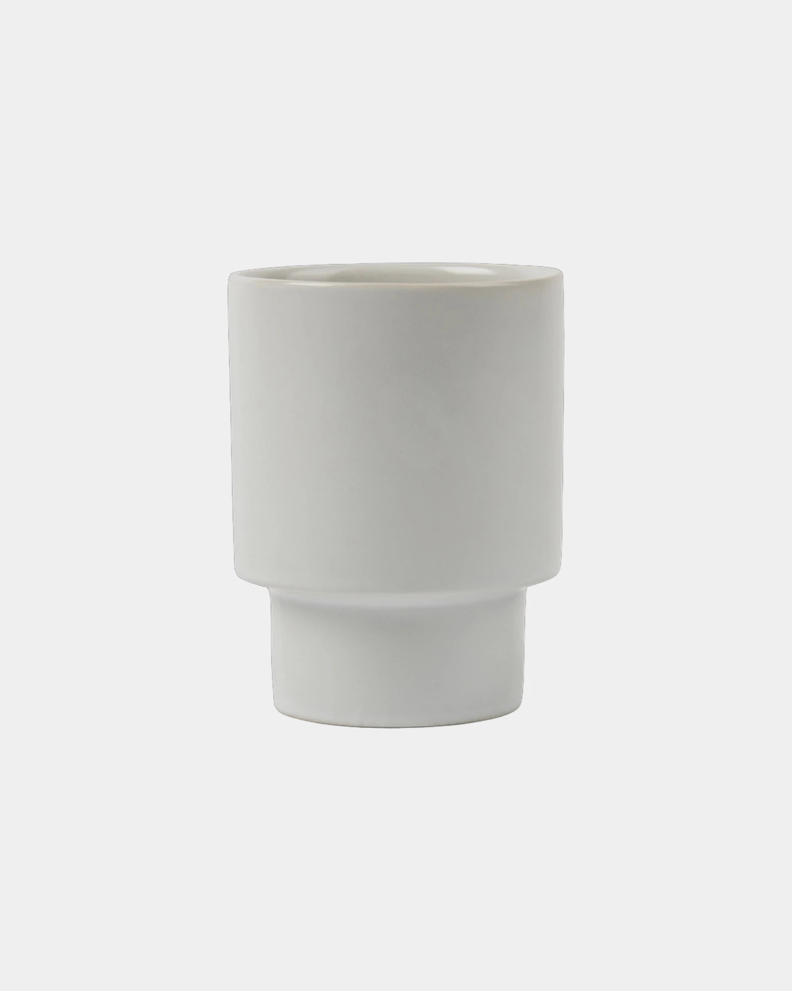 Kubek ceramiczny z gliny z recyklingu Vinga Nagano 250 ml z nadrukiem - Złamana biel