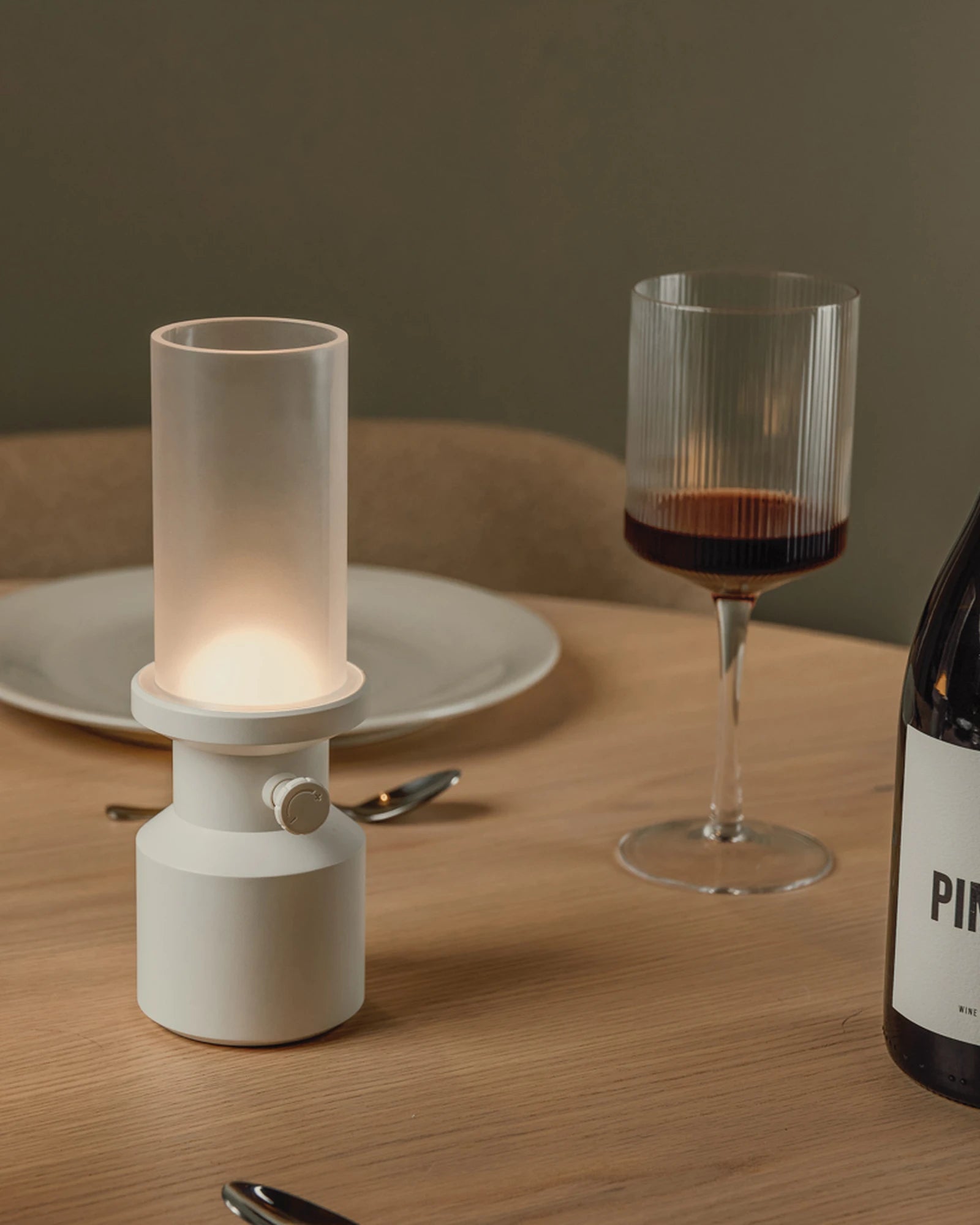 Lampka biurkowa z plastiku ABS z recyklingu Vinga Niori z nadrukiem - 8