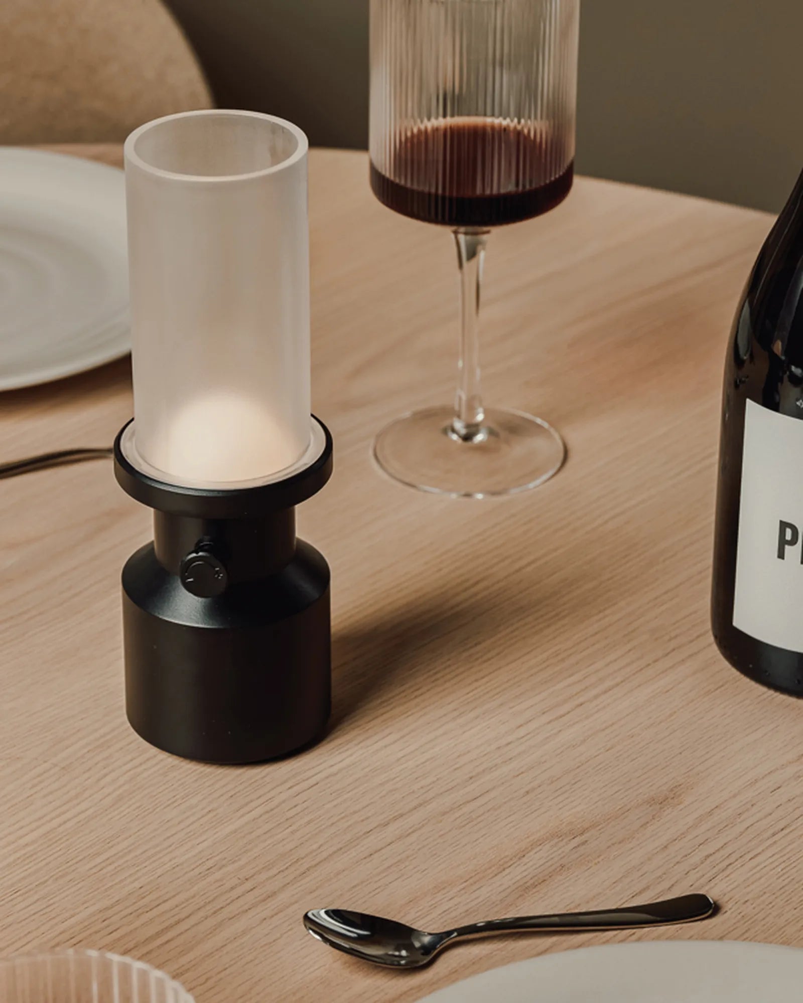 Lampka biurkowa z plastiku ABS z recyklingu Vinga Niori z nadrukiem - 4