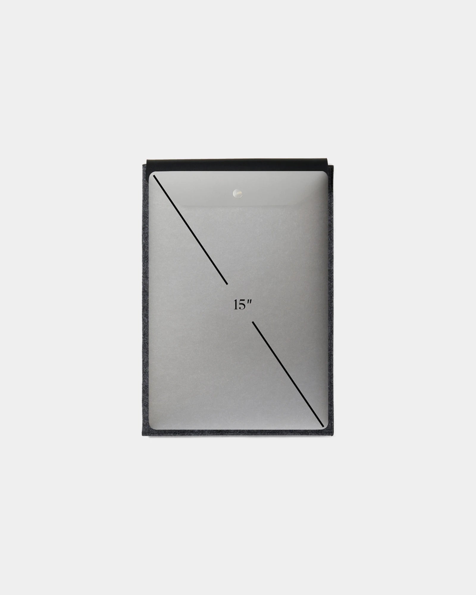 Etui na laptopa z filcu z recyklingu Vinga Albon 15" z nadrukiem - 3