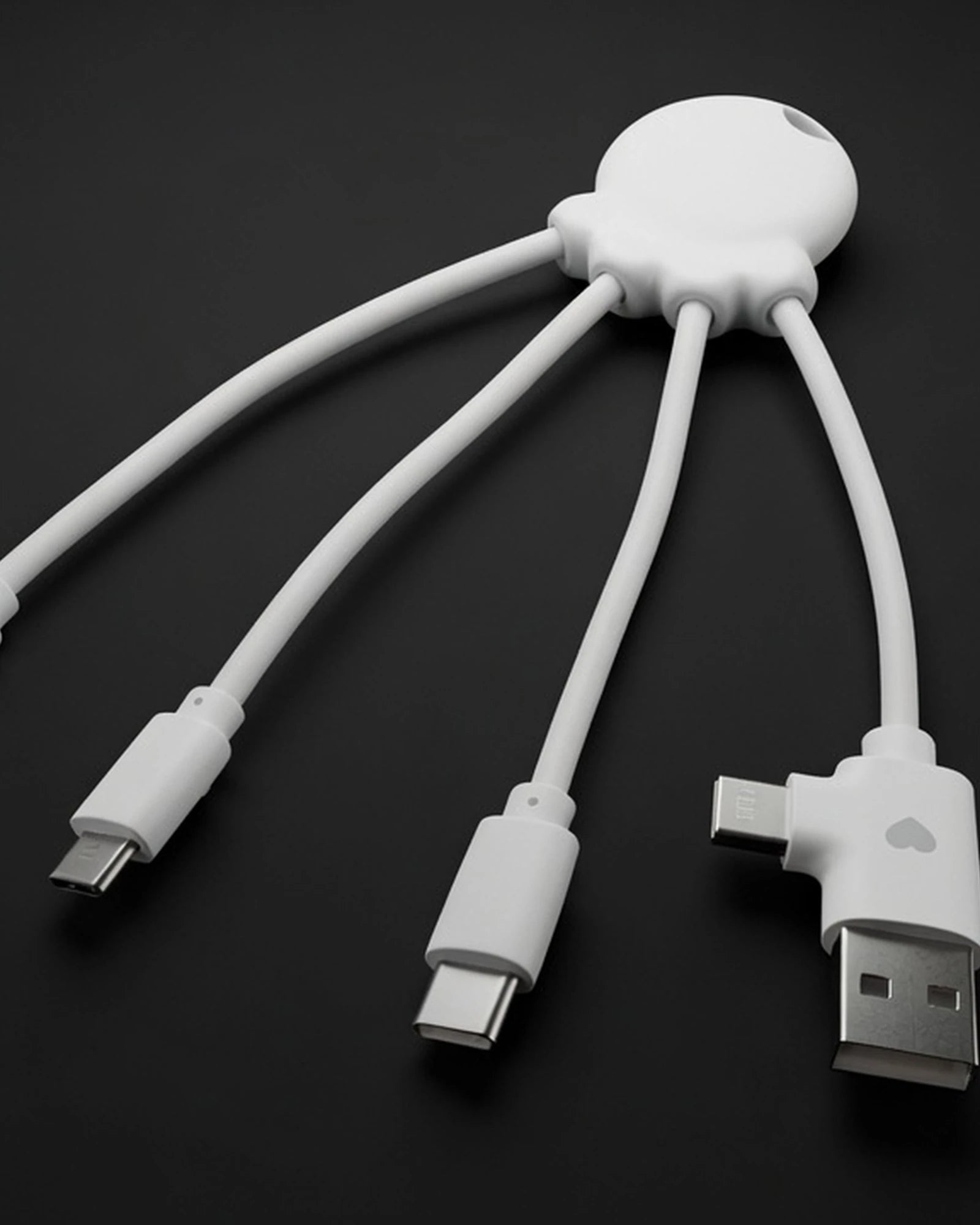 Kabel do ładowania z plastiku z recyklingu Octopus OBP z nadrukiem - 1