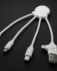 Kabel do ładowania z plastiku z recyklingu Octopus OBP z nadrukiem - 1