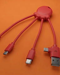 Kabel do ładowania z plastiku z recyklingu Octopus OBP z nadrukiem - 11