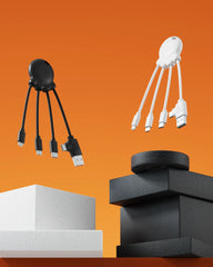 Kabel do ładowania z plastiku z recyklingu Octopus OBP z nadrukiem - 2