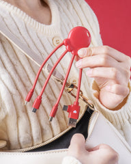 Kabel do ładowania z plastiku z recyklingu Octopus OBP z nadrukiem - 10