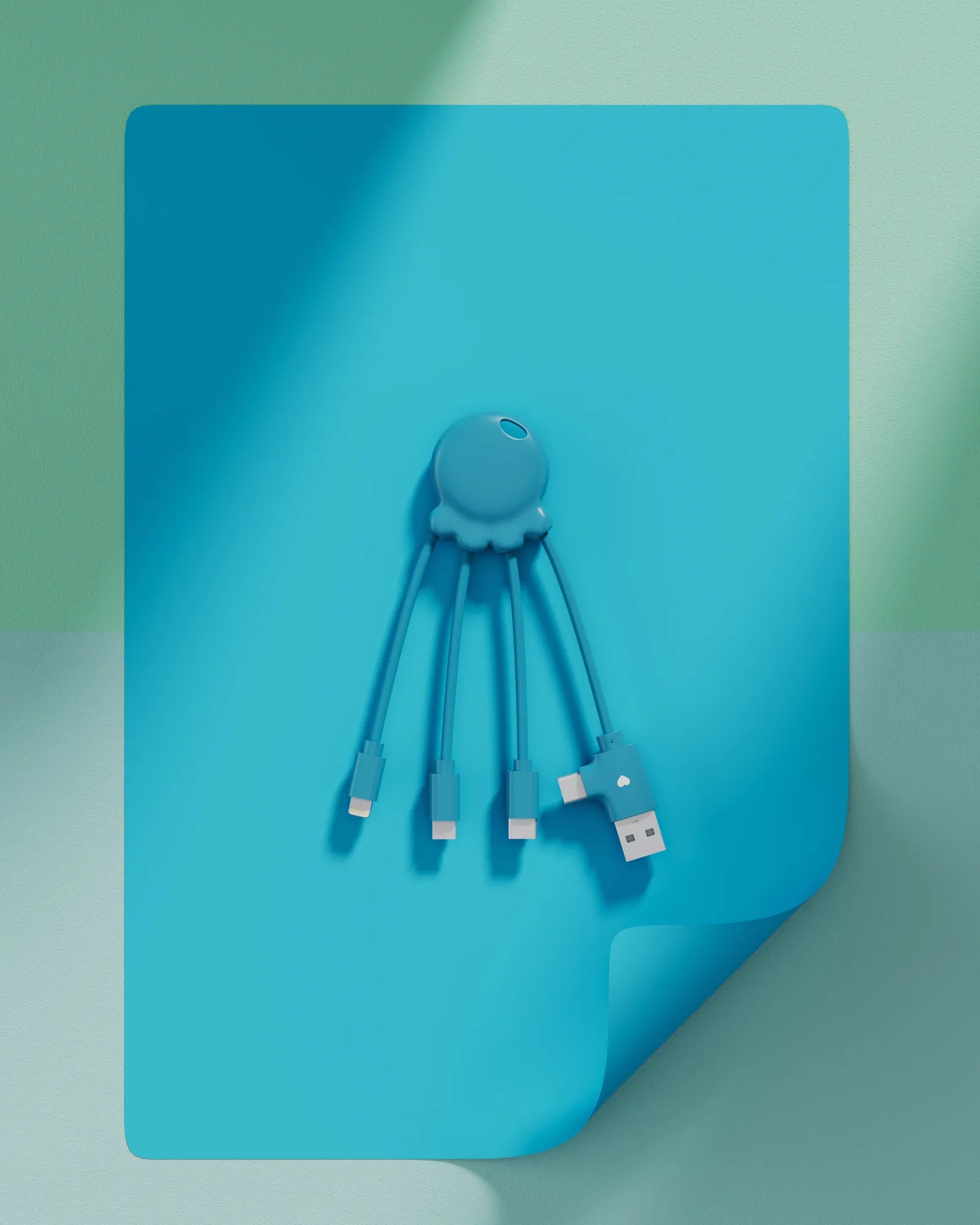 Kabel do ładowania z plastiku z recyklingu Octopus OBP z nadrukiem - 15