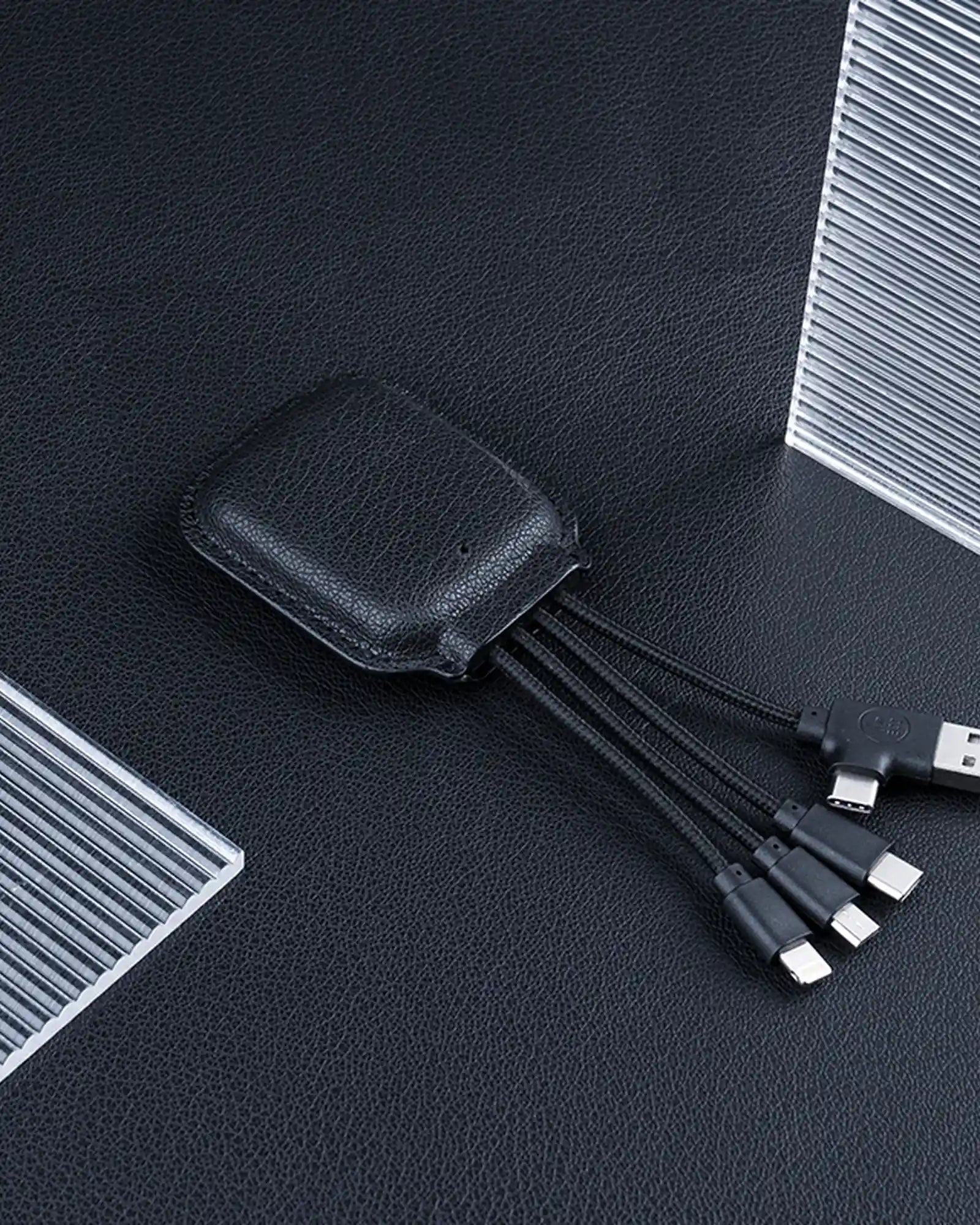 Powerbank z plastiku z recyklingu NFC z nadrukiem - 3