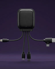 Powerbank z plastiku z recyklingu NFC z nadrukiem - 6