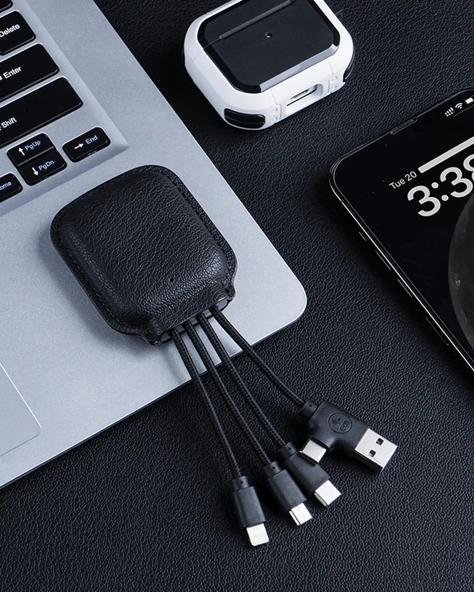 Powerbank z plastiku z recyklingu NFC z nadrukiem - 4
