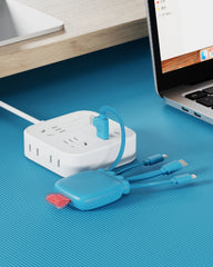 Powerbank wielokablowy 3000 mAh Gamma z nadrukiem - 5